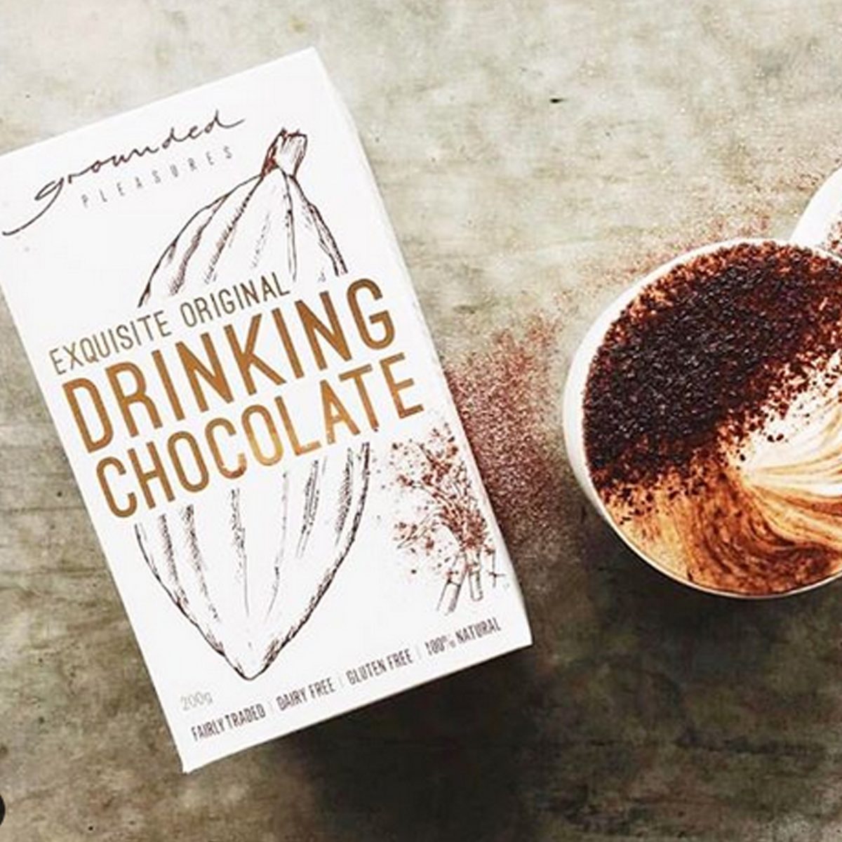 Grounded Pleasures drinking chocolate Zando Coffee